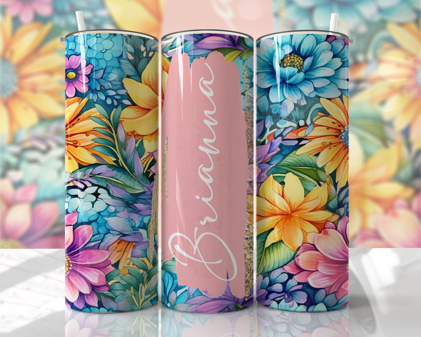 Watercolor Tumbler - 20oz