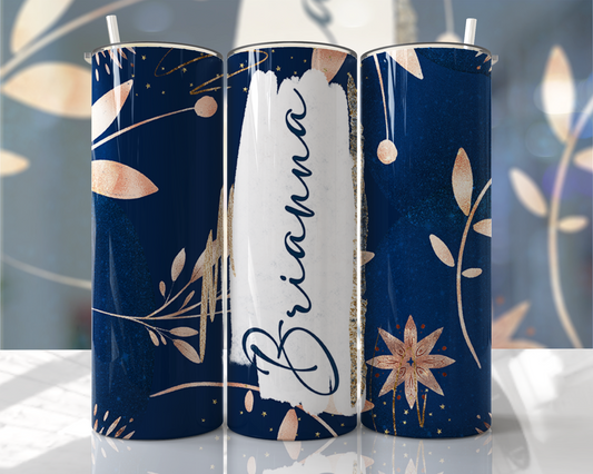 Watercolor Tumbler - 20oz Navy