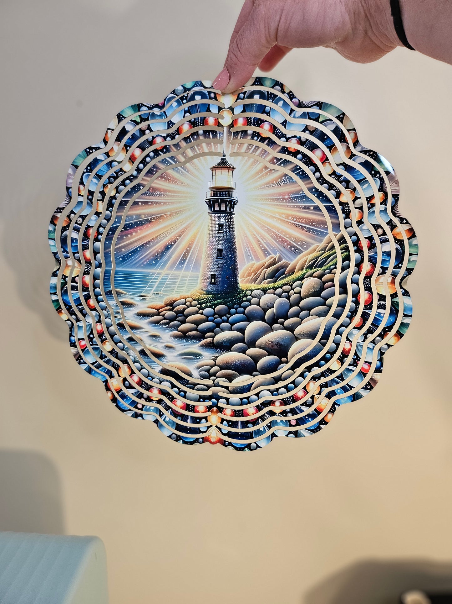 Lighthouse Wind Spinner