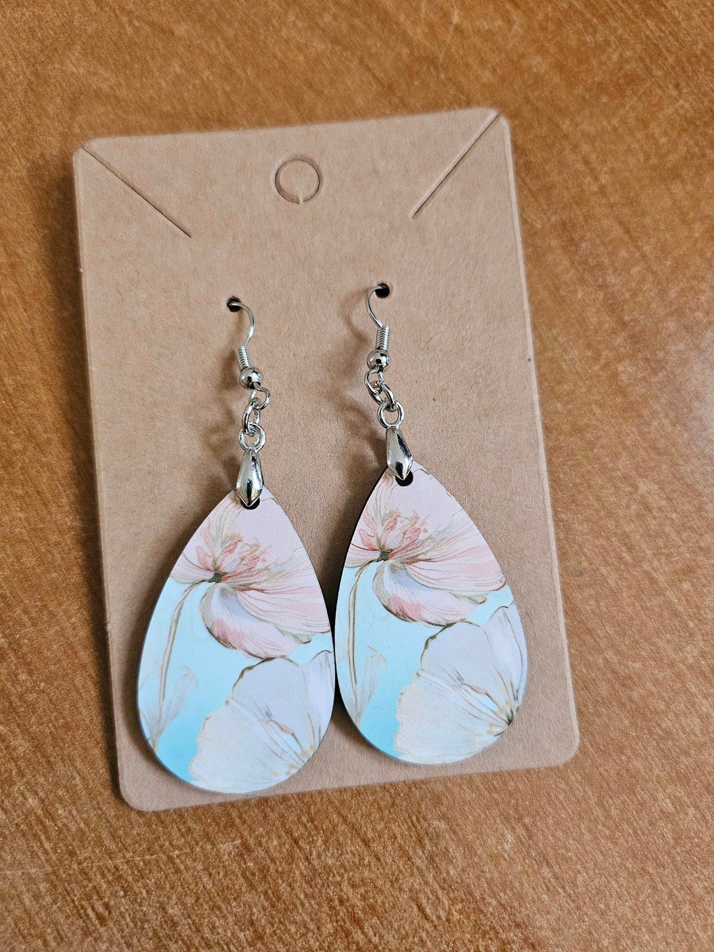 Earrings - MDF Teardrop - Double Sided