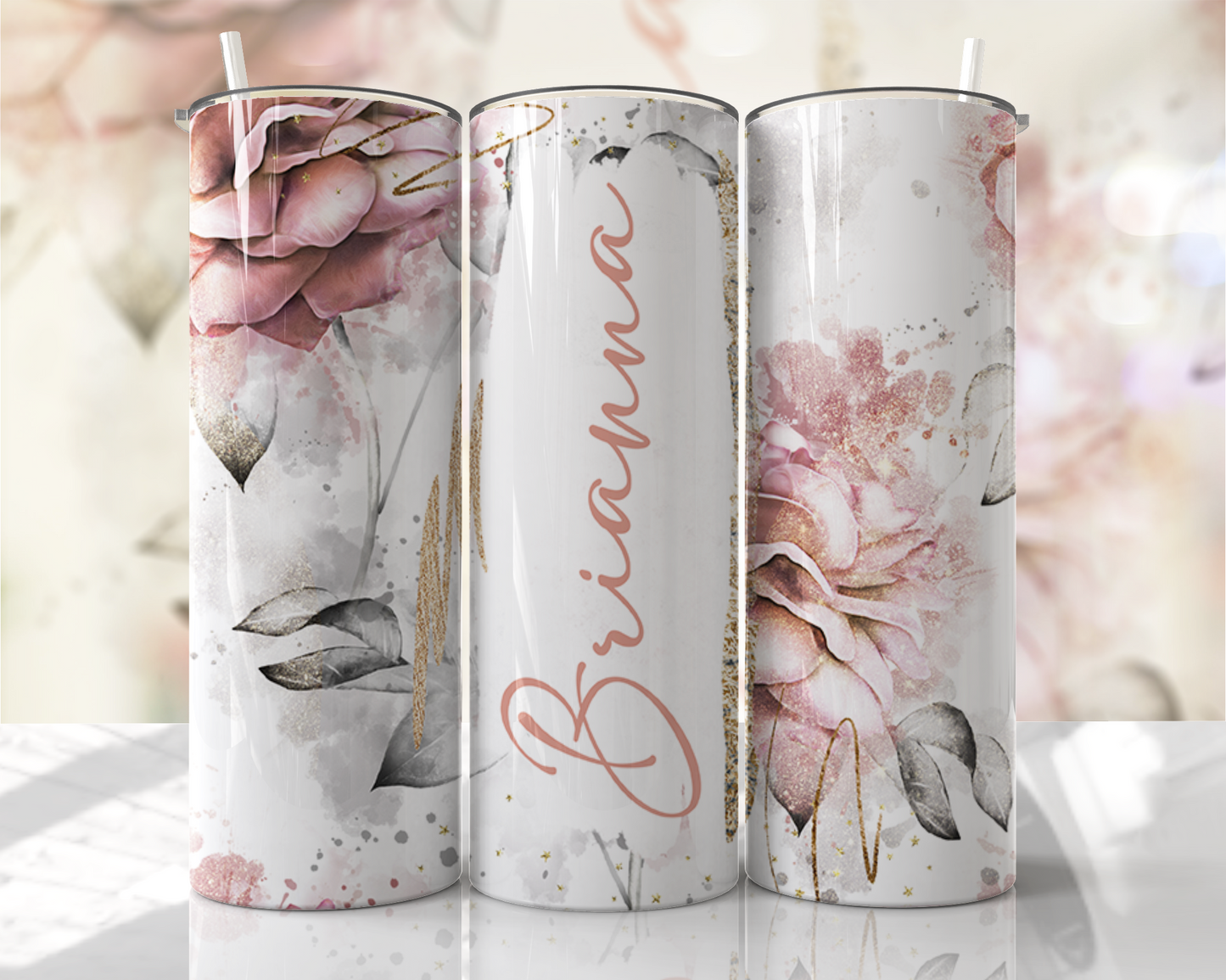 Watercolor Tumbler - 20oz Romantic